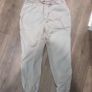 Varley Beige Relaxed Joggers